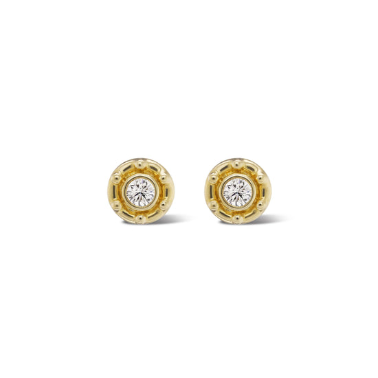 Load image into Gallery viewer, Emily Weld Collins Aurifex Earrings in Diamond
