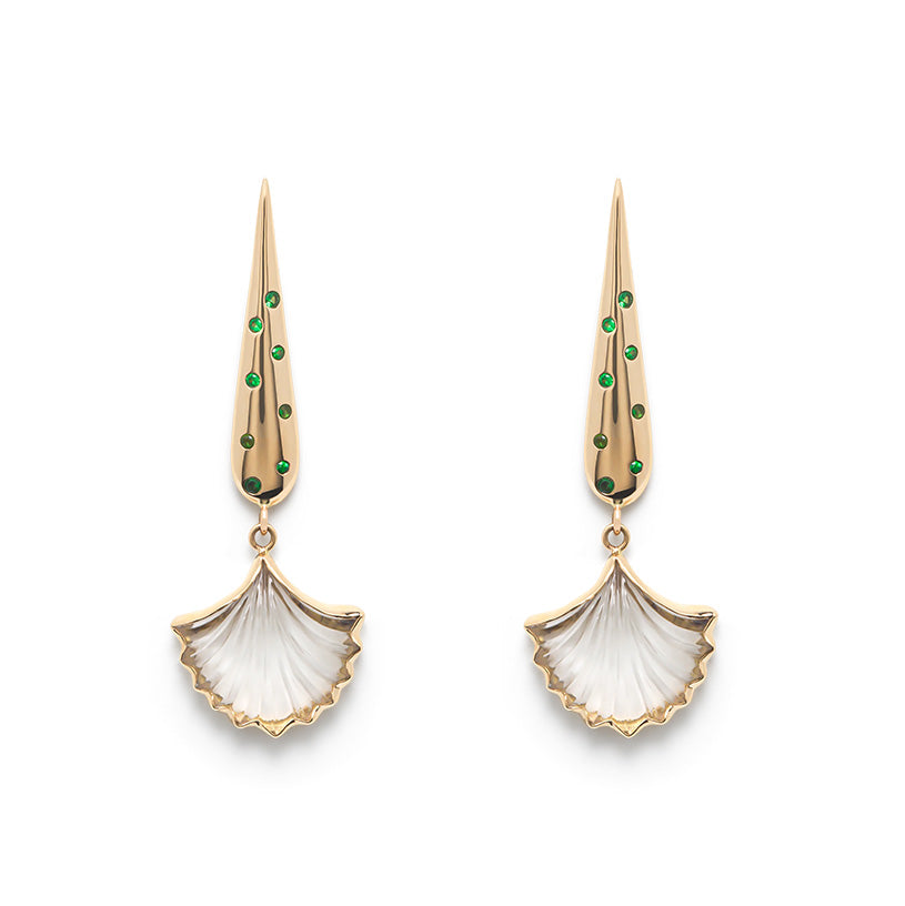 Sophie Joanne Carnation Drop Earrings Crystal