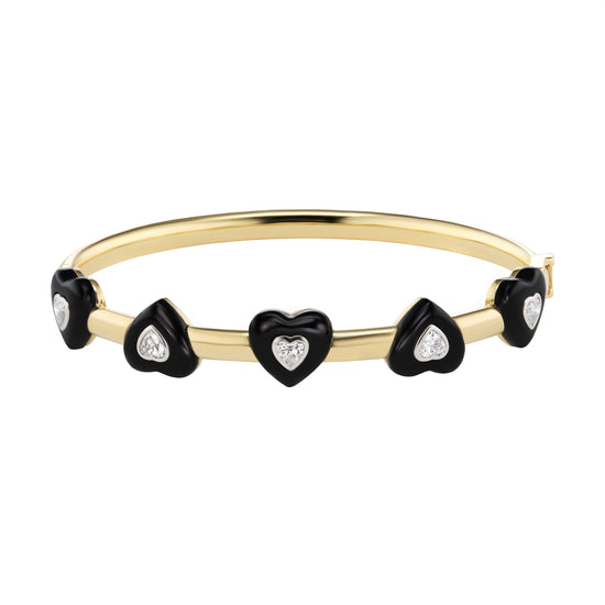 Load image into Gallery viewer, Emily P Wheeler Heart Bracelet with Diamonds
