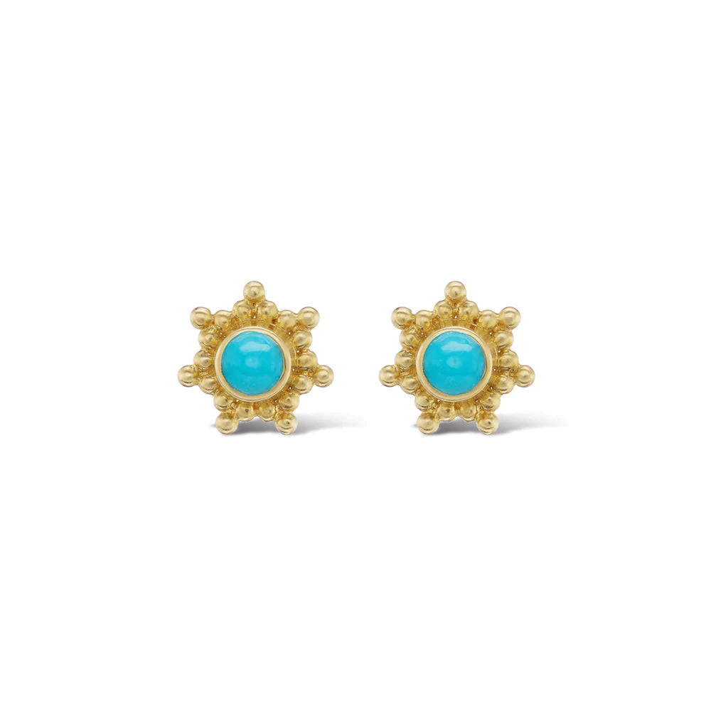Emily Weld Collins Granium Star Earrings in Turquoise