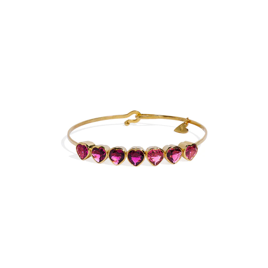 Christina Alexiou Heart Bracelet Pink Tourmalines