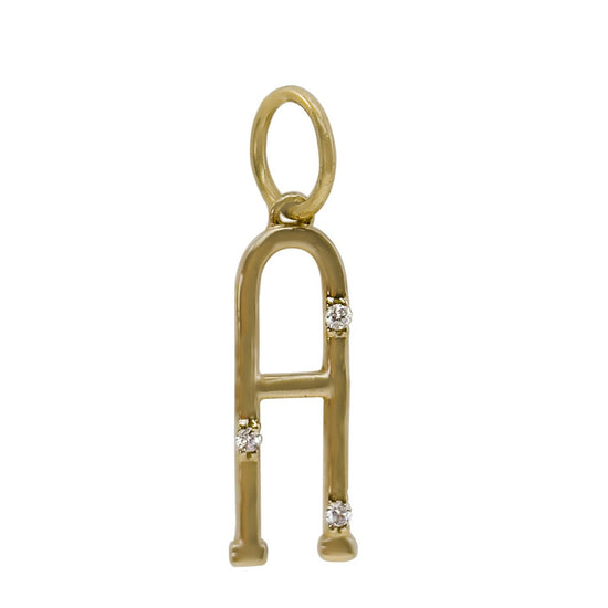 Load image into Gallery viewer, Devon Woodhill Yellow Gold &amp;quot;A&amp;quot; Charm
