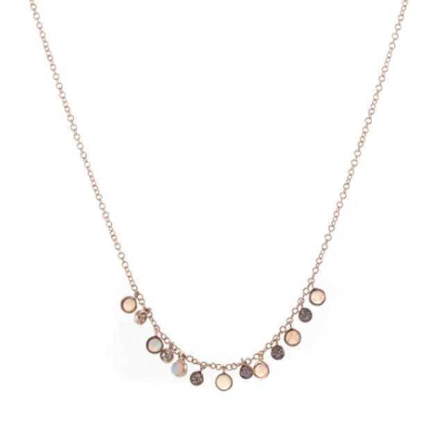 Load image into Gallery viewer, Meira T Diamond and Opal Layering Necklace
