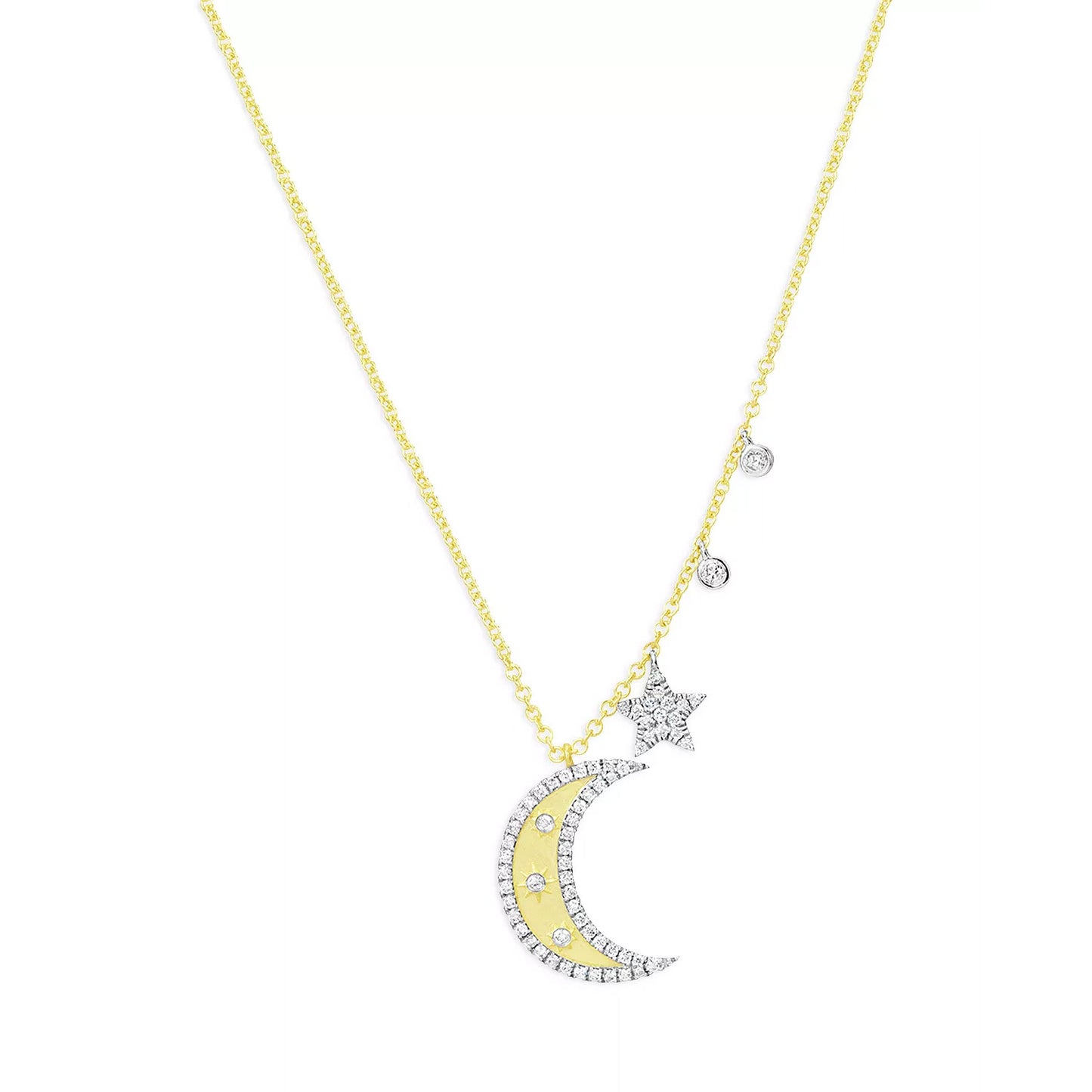 Load image into Gallery viewer, Meira T Gold Moon and Diamond Charms
