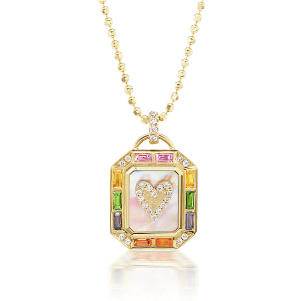 Load image into Gallery viewer, Sorellina Heart Mini Tarot Necklace Lover&amp;#39;s Collection
