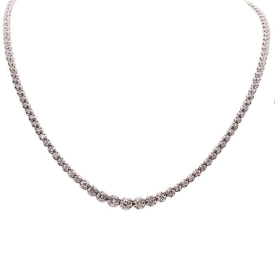 Load image into Gallery viewer, Meira T Custom Diamond Riviera Necklace - 2.2 ct
