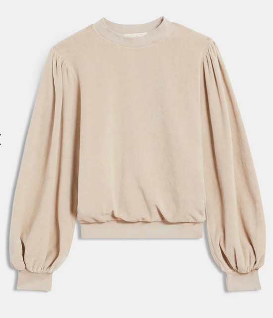 Suzie Kondi Perrissa Long Sleeve Puff Shoulder Top