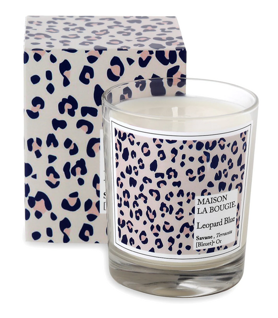 Load image into Gallery viewer, Maison La Bougie Candle - Leopard Blue
