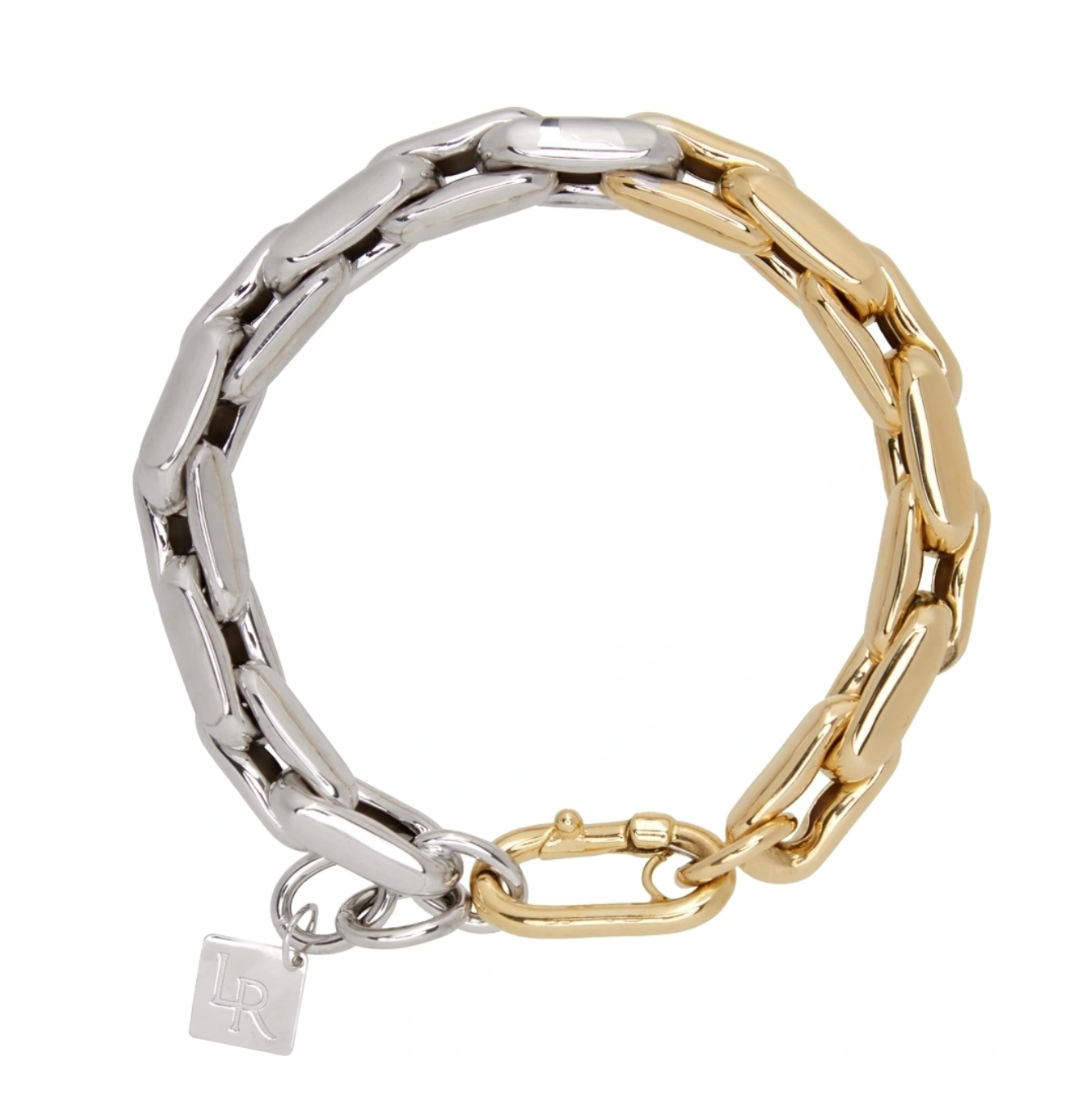 Lauren Rubinski Yellow & White Gold Small Bracelet