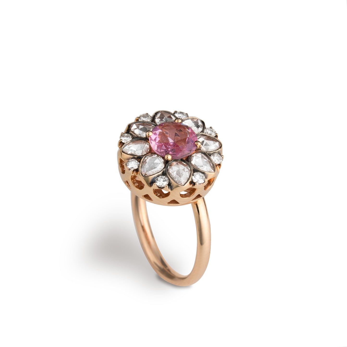 Selim Mouzannar Diamonds & Pink Sapphire Ring
