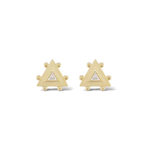 Load image into Gallery viewer, Emily Weld Collins Triangle Granium Earrings
