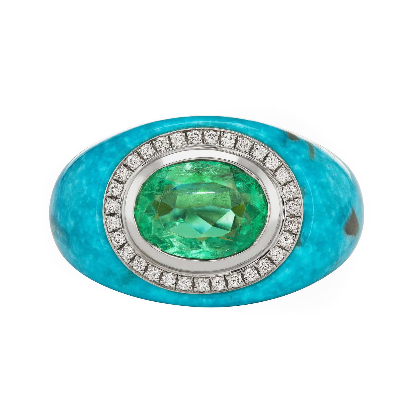 Emily P Wheeler Turquoise Chubby Ring