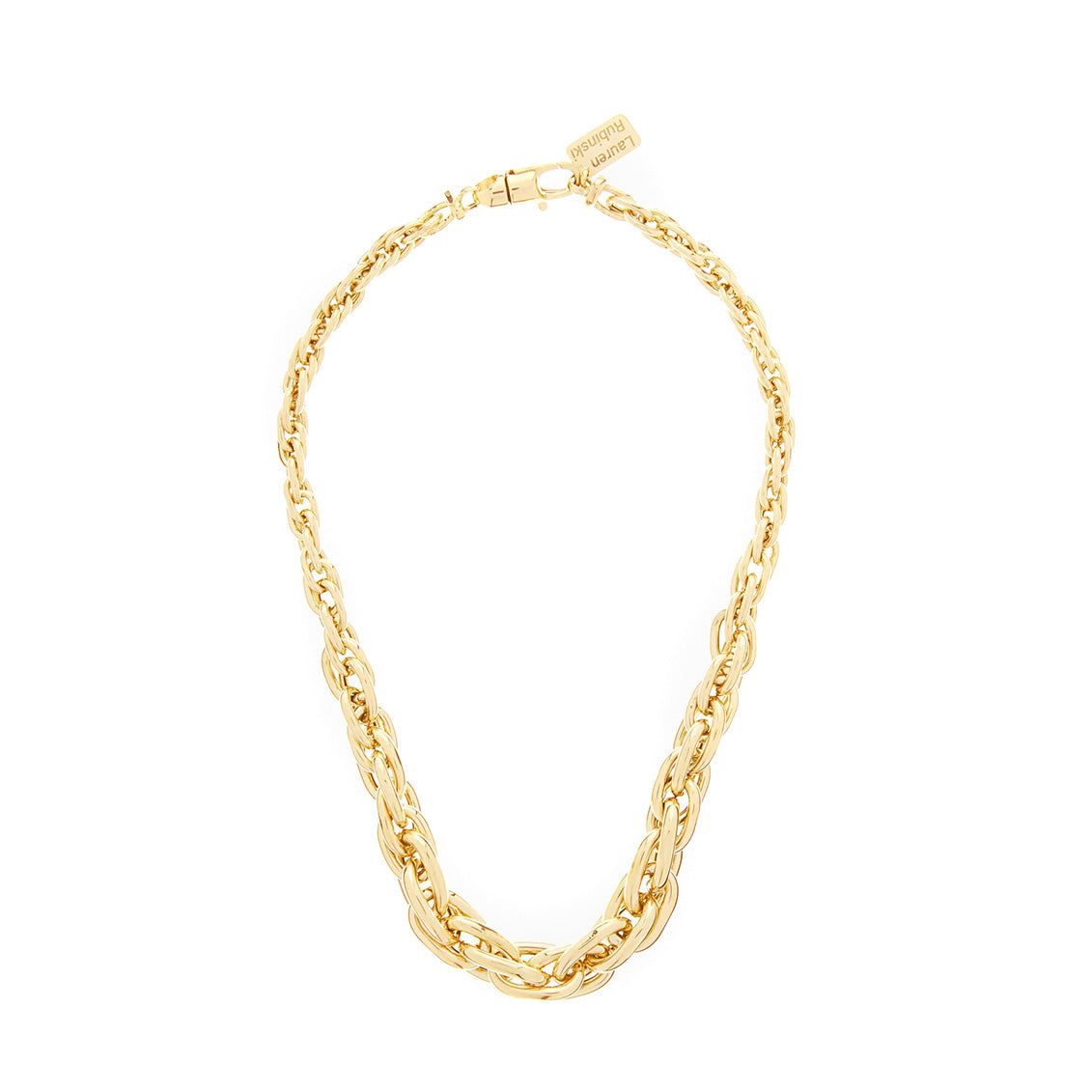 Lauren Rubinski Yellow Gold Medium Cable Chain Necklace